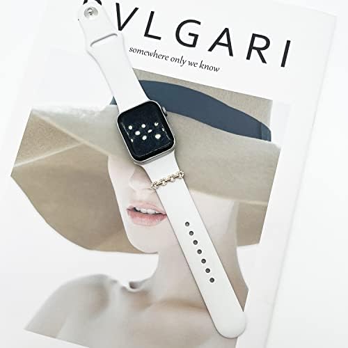 Ivywone ukrasne petlje za prstenove za Apple Watch Charms Watch Series 7 6 5 4 3 2 1, Dijamantni ukras za satove za iWatch 38 mm 40