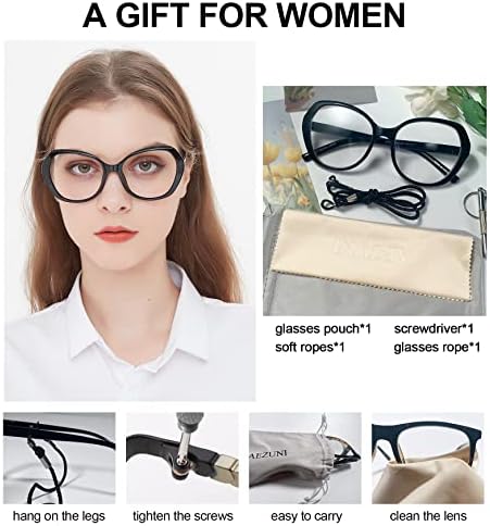Aezuni Trendy Veliki naočale za čitanje Žene modne dame čitateljima 1.0 1.25 1.5 1,75 2.0 2.25 2.5 2.75 3.0 3.5 4.0 5.0 6.0