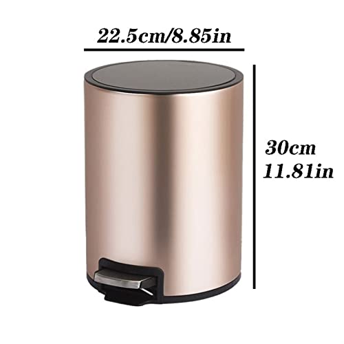 SISWIM smeće limenke 8L kanta za smeće s poklopcem s poklopcem velikim kapacitetom kanta za smeće od nehrđajućeg čelika za toaletni