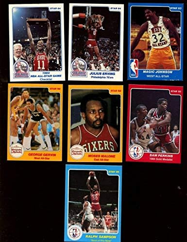 1983/1986 Zvjezdana košarkaška karta Lot 7 različitih EX/NRMT - Nepotpisane košarkaške karte