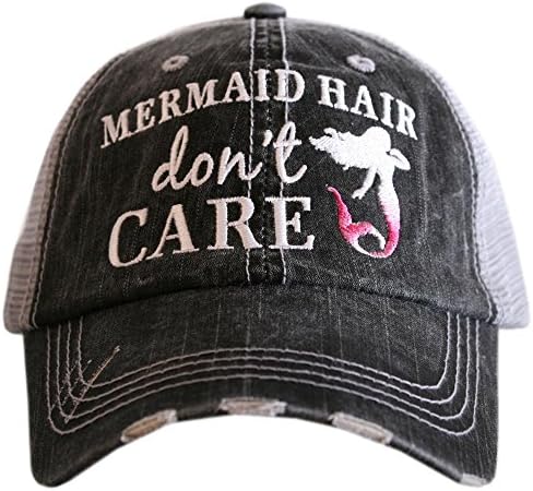 Katydid sirena kosa ne brine bejzbol šešir - šešir kamiona za žene - elegantni slatki sunčani šešir