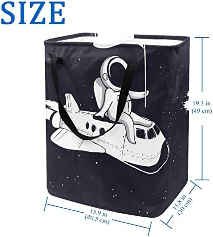 Sklopiva košara za rublje s ispisom svemirske astronautske rakete 60 litara vodootporne košare za rublje košara za pranje odjeće igračke