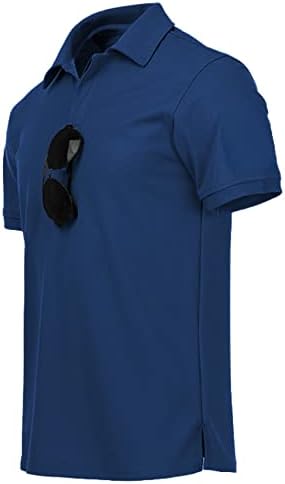 Male košulje za beauty muške golf majice kratki rukavi pique polo majice vlage wicking casual ovratni vrhovi