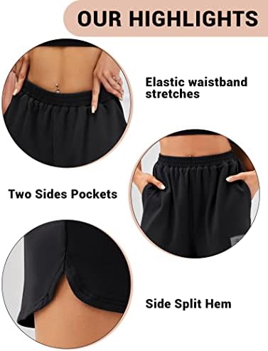 Kolagri ženske znojne kratke hlače povremene ljetne atletske visoke struke trčanja u teretani salon track staze s džepovima s džepovima