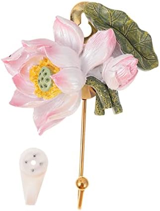 Hanabass cvjetna utisnuti kuka zidni nosač nosač nosač cvjetovi ukras za kaput kuke za ručnik za ručnik za ručnike kuhinja zid zid