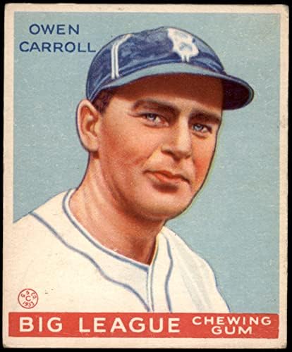 1933. Goudey 72 Owen Carroll Brooklyn Dodgers VG/EX DODGERS