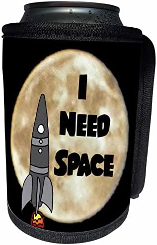 3dose smiješna slatka raketa svemirskog broda trebam prostor i mjesec. - Omota za hladnjak za hladnjak