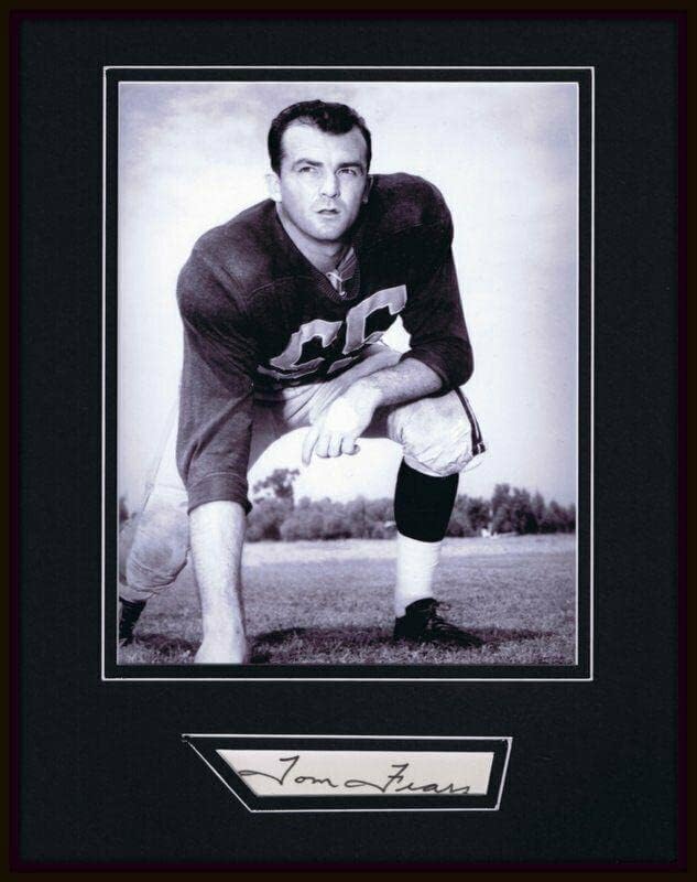 Tom Fears potpisan uokviren 11x14 prikaz fotoaparata JSA Rams - Autografirane NFL fotografije