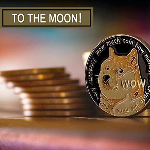Dog komemorativni novčić suvenir pozlaćen dragocjeno kolekcionarsko zlato pseće kovanice komemorativne umjetničke kovanice