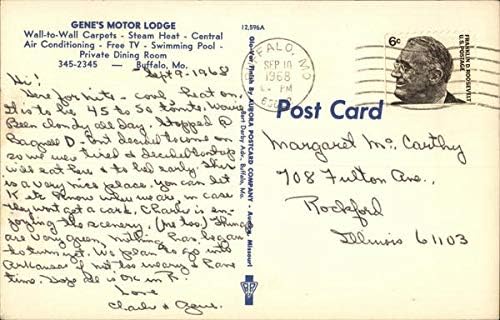 Motel i restoran u Buffalu, Missouri, Missouri, originalna Vintage razglednica