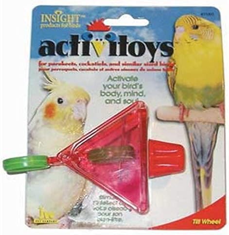 JW Pet Company Actititoy nagib kotača Mala igračka za ptice, boje se razlikuju