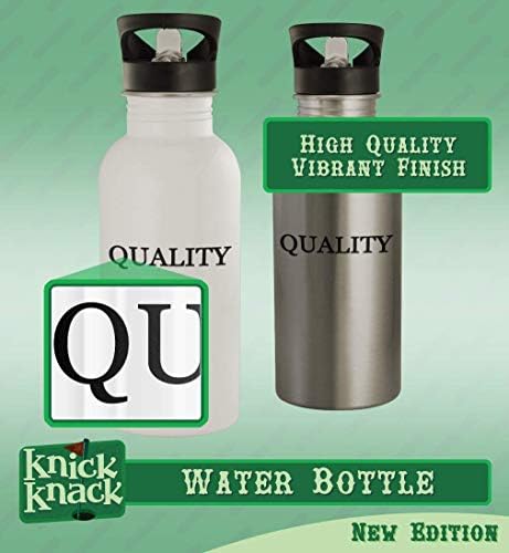 Knick Knack pokloni mogu sadržavati alkohol - 20oz od nehrđajućeg čelika Vanjska boca vode, bijela