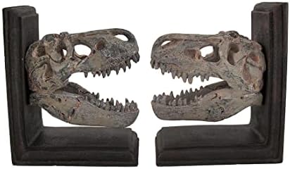 Set od 2 držača za knjige s lubanjom Tiranosaura Reksa