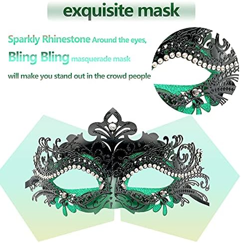 Ženske / muške maškarane metalne maske Venecijanski kostim za Noć vještica maska Mardi Gras