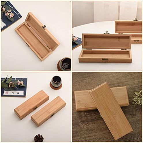 Putna kutija za nakit kutija za pohranu od bambusa drvena kutija za pohranu s bravom na poklopcu kutija za pohranu od bambusa pravokutni