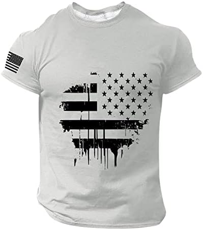 Američke majice za muškarce kratki rukav 4. srpnja Aamerikanski domoljubni neovisni majica Graphic Tees