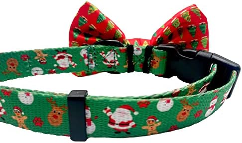 Cutie kravate za božićno drvce pseće kravate - 2 x 4 vrhunske kravate za pse - preklizajte se elastičnim trakama - uklapa se u većinu