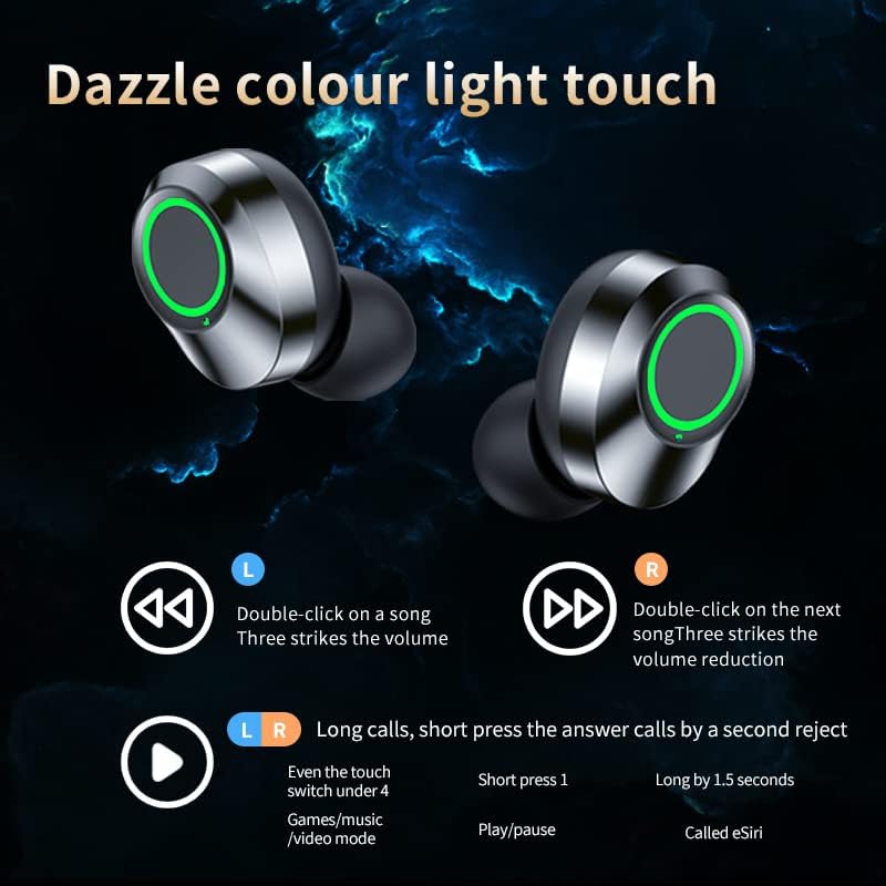 Volt Plus Tech Wireless v5.3 LED Pro ušnih ušiju kompatibilan s vašim BLU Studio G IPX3 Bluetooth Water & Zume Proof/Buim smanjenje