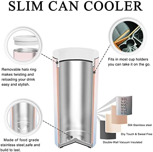 1 PC govorni patolog Pokloni SLP 12 oz Slim Can Cooler nehrđajući čelik mršav može hladiti izolirani limenka hladnije za tvrde Seltzers