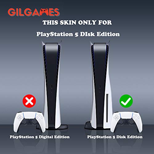 Gilgames naljepnice za prednje ploče za PlayStation 5, vinilni zaštitnik omota kože puni set zaštitni poklopci Konzola i kontroler