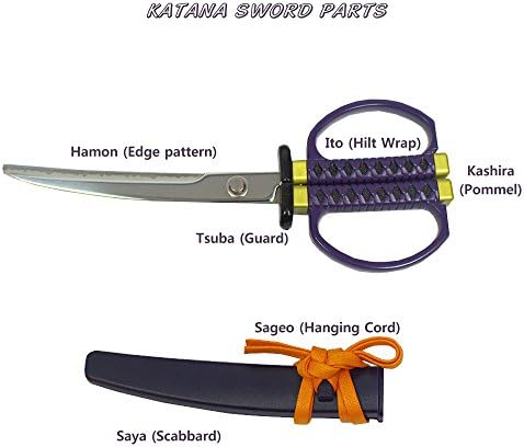 Nikken japanski samurajski mač katana stil škare uključuje model pokrivača i stajališta | Napravljeno u Japanu