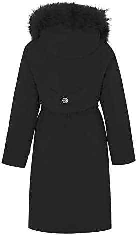 Zimska odjeća za žene 2022 labava kapuljača od solidne boje jedan kaput tri načina za nošenje dugog zadebljanog pamuka pamuka