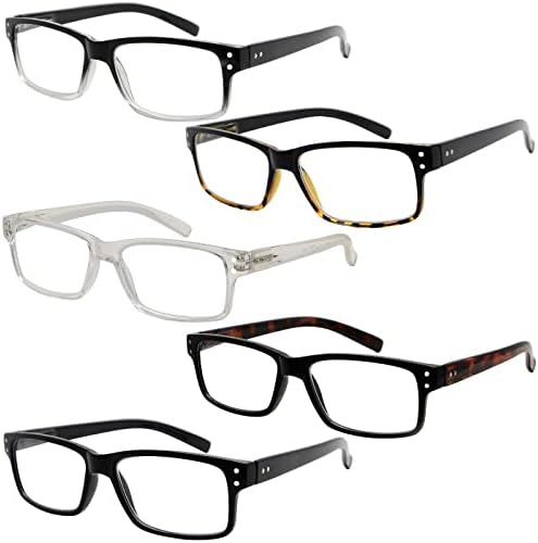 Eyekepper Uštedite 10% na paketima s 5 paketa proljetnih šarki za čitanje naočala za muškarce i 5 pakiranja klasičnih čitača +2.50