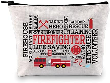 XYANFA vatrogasac za šminkanje vatrogasna gar Poklon Firefighter Survival Kit Torba Firefighter Poklon Žene vatrogasac kozmetička torba