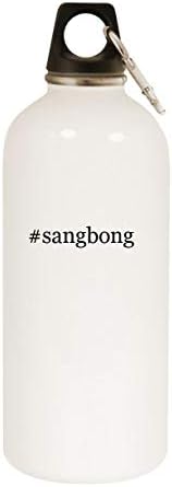 Proizvodi Molandra Sangbong - 20oz hashtag boca od bijele vode od nehrđajućeg čelika s karabinom, bijela