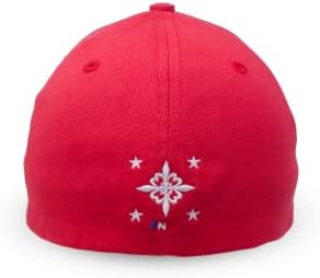 Francuska noćna mora-kapa za muškarce i žene-izrađena od pamučnog kepera-bijeli vezeni logotip - crvena donja strana vizira