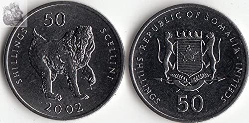Afrički novi somalijski 50 Verzija kolekcije poklona u stranim novčićima 2002