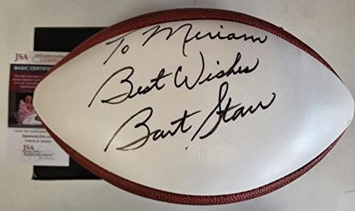 Bart Star Packers potpisali su autograpd Wilson NFL White Panel Football JSA CoA - Autographd nogomet