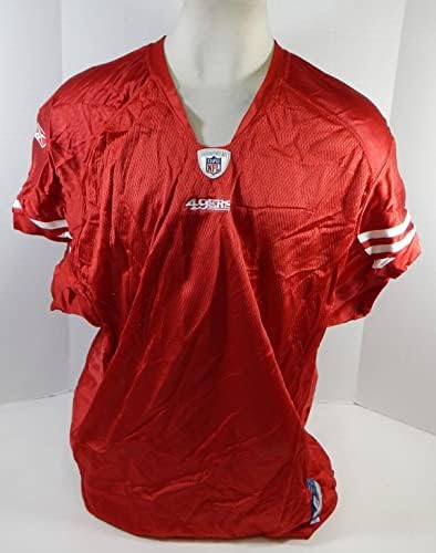 2010. San Francisco 49ers prazna igra izdala Red Jersey Reebok XXL DP24140 - Nepotpisana NFL igra korištena dresova