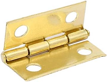 X-DERE Nakit poklon kutija drvena cijev cijevi Zglobovi Zlatni ton 18 mm duljina 100 pcs (caja de regalo para joyas caja de madera