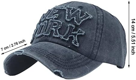 Originalni vintage New York Hat American Baseball Cap za žene oprane nevolji podesivi tati šešir Baseball Hat