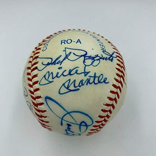 Mickey Mantle Joe DiMaggio New York Yankees Hof Legends potpisao bejzbol JSA CoA - Autografirani bejzbol