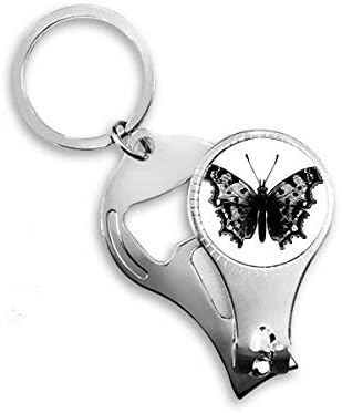 Crni leptir uzorak art deco poklon modni nokat za nokat ring ring ključ otvarač bočice za bočicu