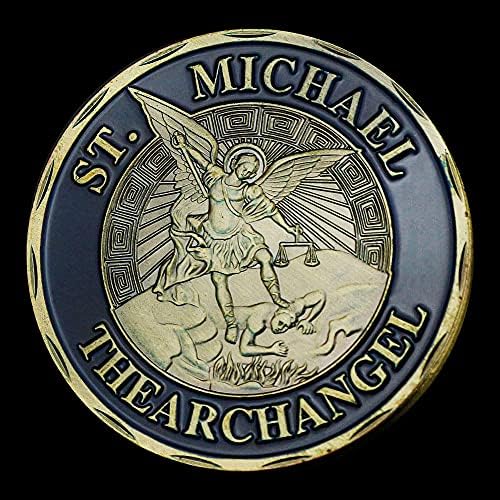 St. Micheal thearchangel suvenir Poklon policajac Kolekcionarski bakarni prigodni kovanice Coins Coin