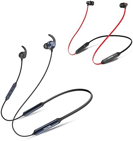 Tecno bežično aktivno otkazivanje buke Bluetooth slušalice s mikrofonom, 38hrs playtime vrapci Bluetooth slušalice, uši Bluetooth 5.1