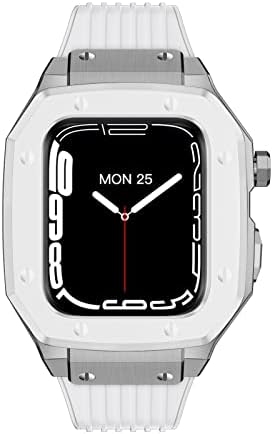 Ekins Alloy Watch remen za Apple Watch Series 7 6 5 4 SE 45 mm 44 mm 42 mm luksuzni metal gume od nehrđajućeg čelika modifikacija mod