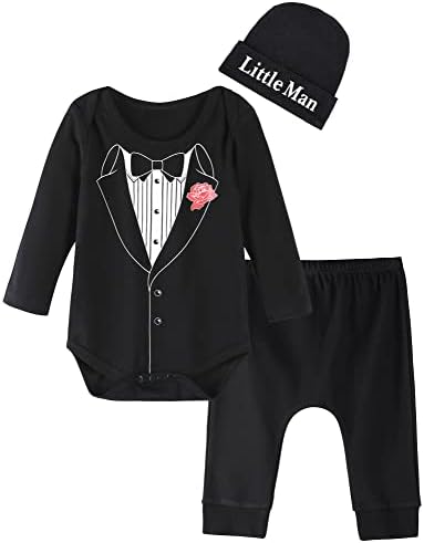 Cosland Gentleman kostim Baby 3-komad pamučne tuxedo odijela