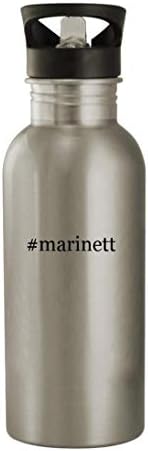 Knick Knack pokloni Marinett - boca vode od nehrđajućeg čelika od 20oz, srebro