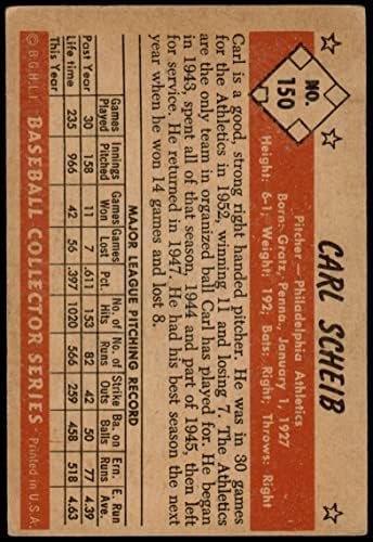 1953. Bowman 150 Carl Scheib Philadelphia Athletics VG Atletika