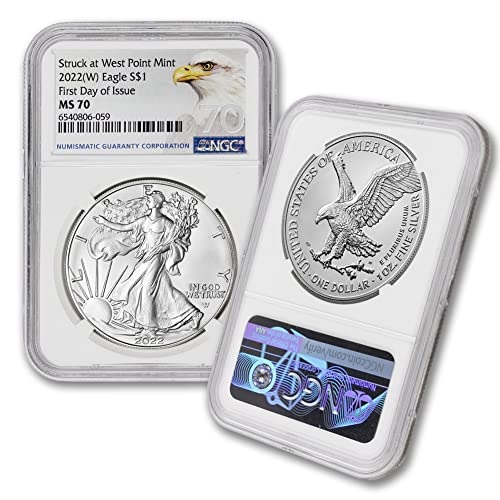 2022. 1 oz American Silver Eagle Coin MS-70 $ 1 MS70 NGC