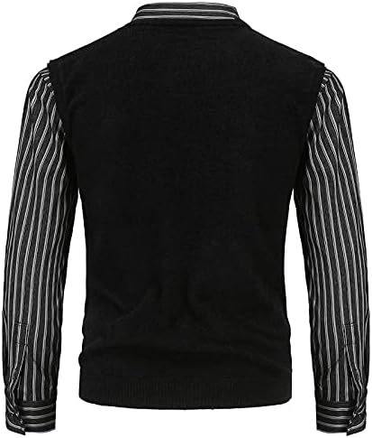 Britanski lažni dvodijelni vrhovi britanskog džempera za muškarce tanko prugaste majice gumb uz reverdu dugih rukava bluze