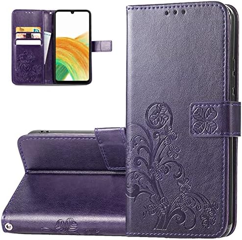 Torbica-novčanik Monwutong za telefon Samsung Galaxy A13 4G, kožna torbica-stalak s gornjim poklopcem od umjetne kože + TPU s magnetskom