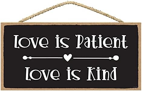 Ljubav je strpljiva ljubav je ljubazna - ljubavni citati zidni dekor - ljubavni znakovi za dekor doma - zidni dekor s ljubavnim izrecima