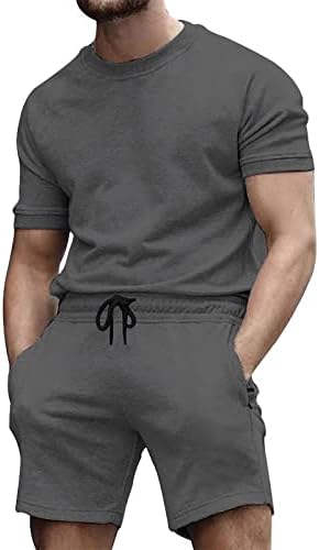 RTRDE muške kratke hlače majica i kratke hlače postavljaju sportsku odjeću s 2 komada tracksuit Ljetne odjeće znojne hlače košulje