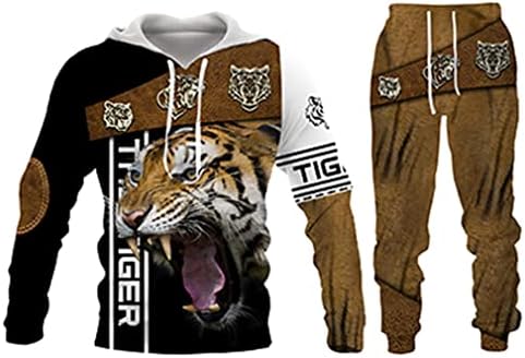 Casual 3d The Lion King tiskan muški džemper s kapuljačom set muškaraca Sportska odjeća pulover jakna Zupčanik tracksuit