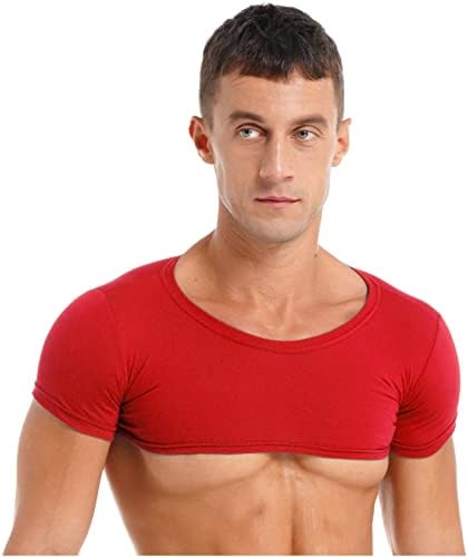 Hedmy muški trening s kratkim rukavima, obrezani tenk, vrh obične teretane prsluk za usjev majice mišića